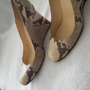 Kate Spade  Snakeskin Wedge Sz 7.5. Make an offer!